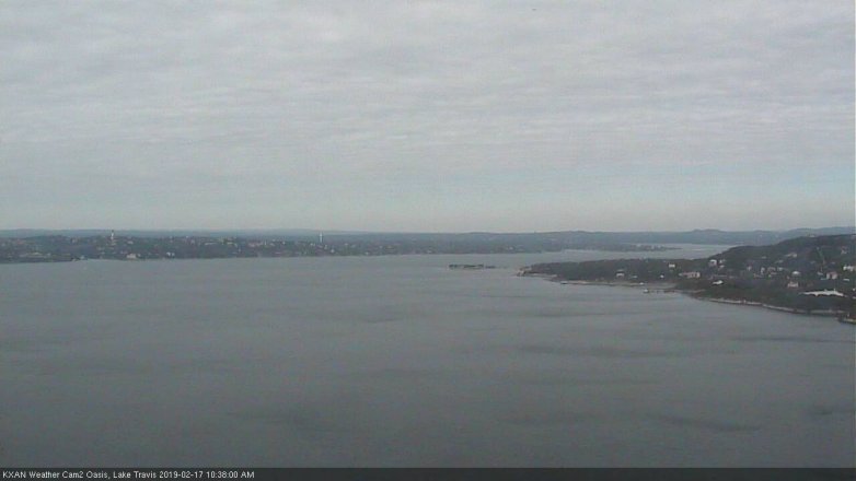 Lake Travis webcam, February 17, 2019 9:40 AM CT