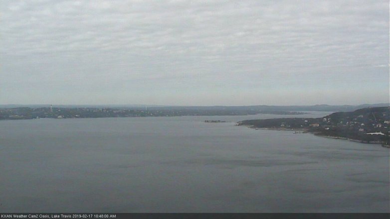 Lake Travis webcam, February 17, 2019 9:50 AM CT