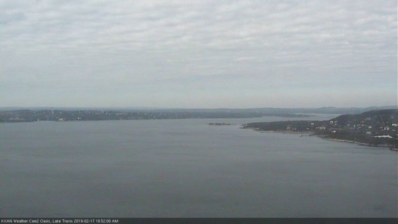 Lake Travis webcam, February 17, 2019 9:55 AM CT