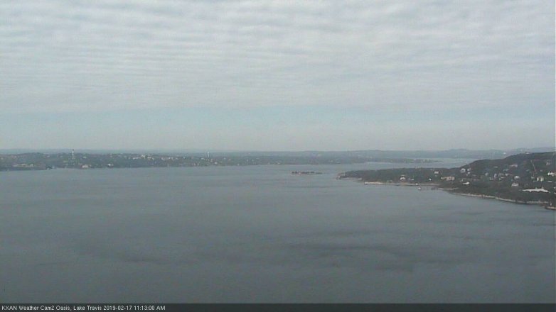 Lake Travis webcam, February 17, 2019 10:15 AM CT