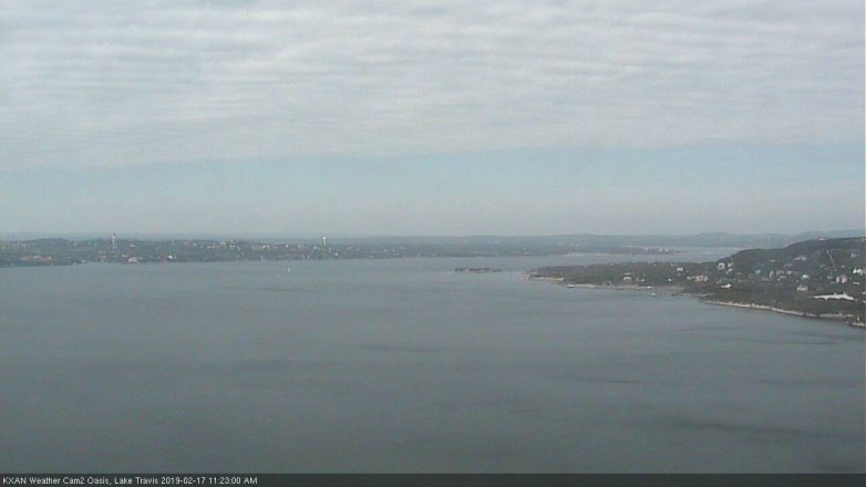 Lake Travis webcam, February 17, 2019 10:25 AM CT