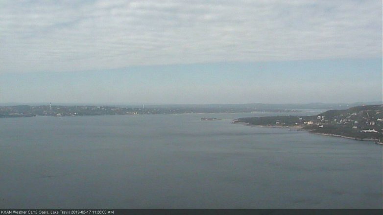 Lake Travis webcam, February 17, 2019 10:30 AM CT