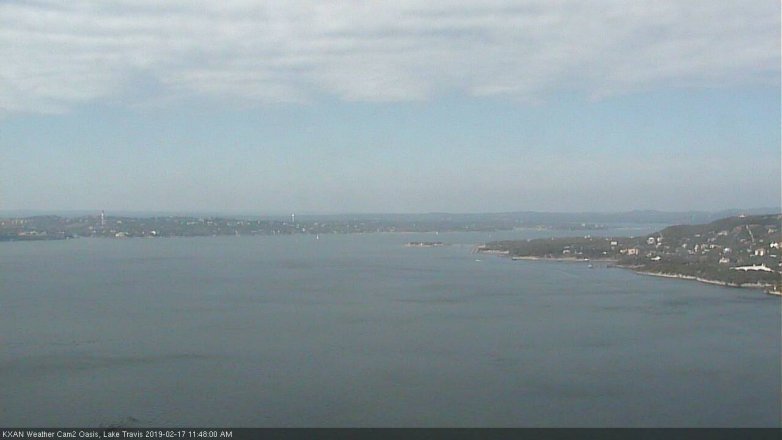 Lake Travis webcam, February 17, 2019 10:50 AM CT