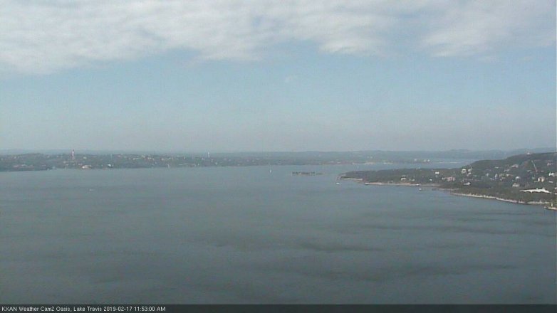 Lake Travis webcam, February 17, 2019 10:55 AM CT