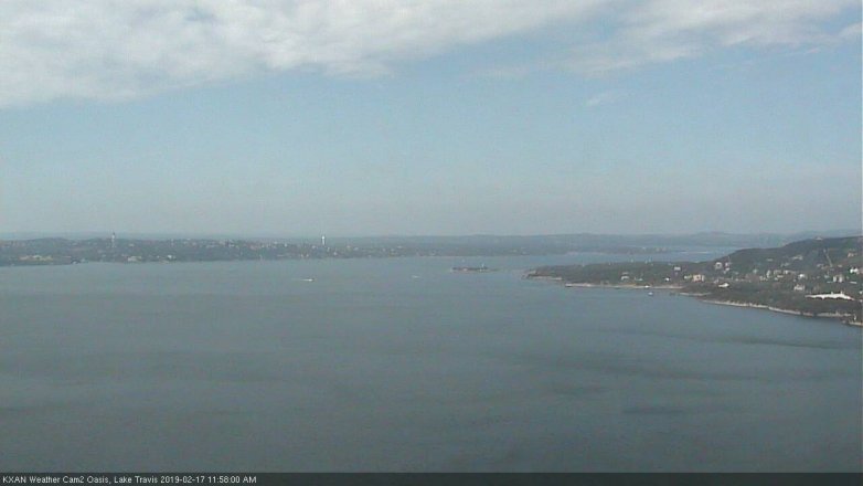 Lake Travis webcam, February 17, 2019 11:00 AM CT