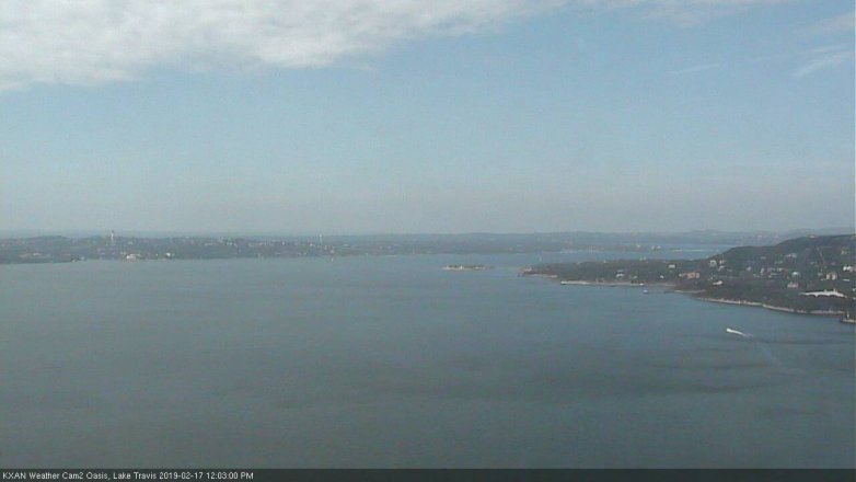 Lake Travis webcam, February 17, 2019 11:05 AM CT