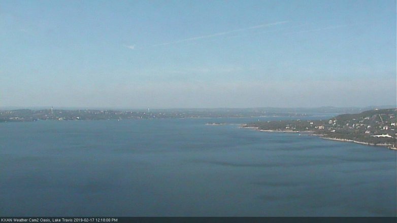 Lake Travis webcam, February 17, 2019 11:20 AM CT