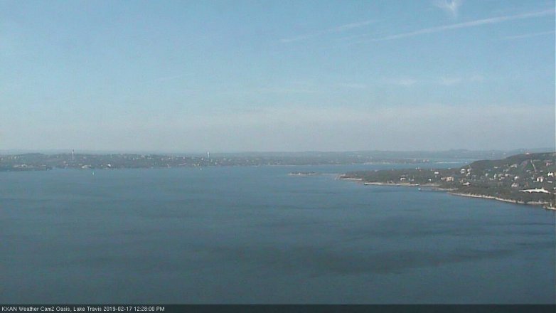Lake Travis webcam, February 17, 2019 11:30 AM CT