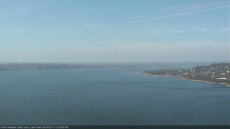 Lake Travis webcam, February 17, 2019 11:35 AM CT