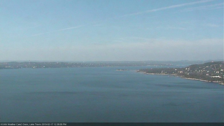 Lake Travis webcam, February 17, 2019 11:40 AM CT