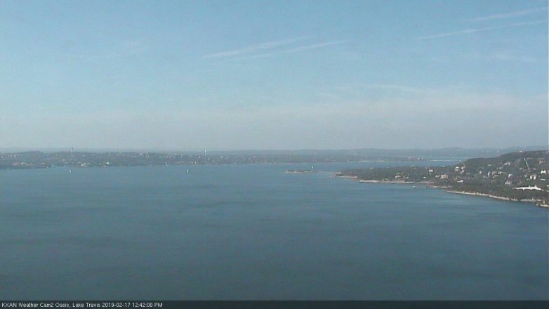 Lake Travis webcam, February 17, 2019 11:45 AM CT