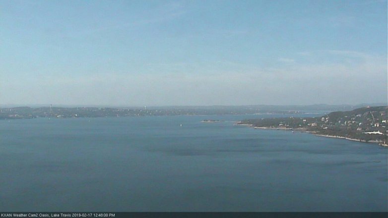 Lake Travis webcam, February 17, 2019 11:50 AM CT