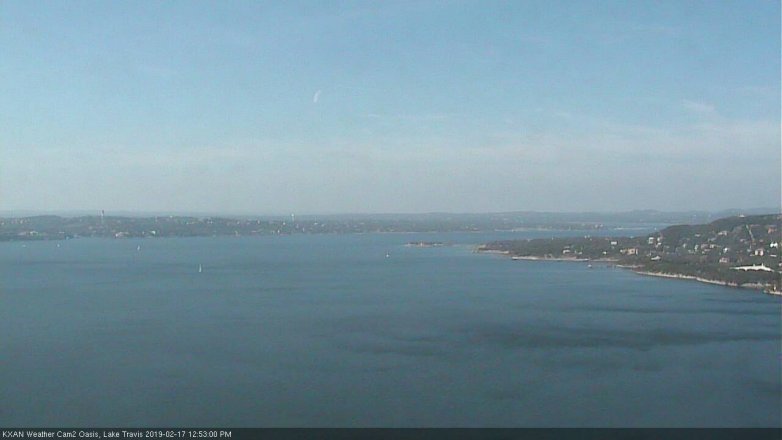 Lake Travis webcam, February 17, 2019 11:55 AM CT