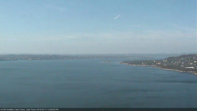 Lake Travis webcam, February 17, 2019 12:00 PM CT