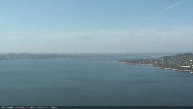 Lake Travis webcam, February 17, 2019 12:05 PM CT