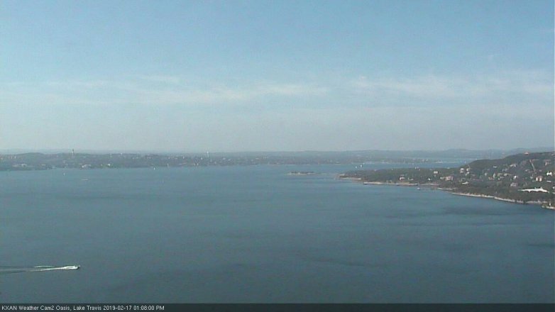 Lake Travis webcam, February 17, 2019 12:10 PM CT