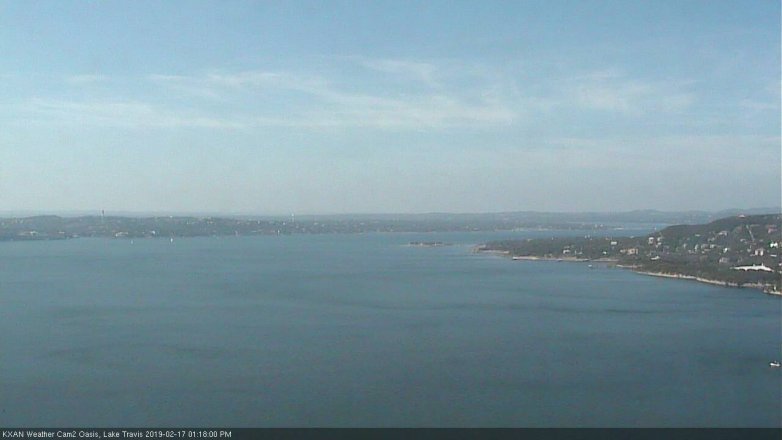 Lake Travis webcam, February 17, 2019 12:20 PM CT