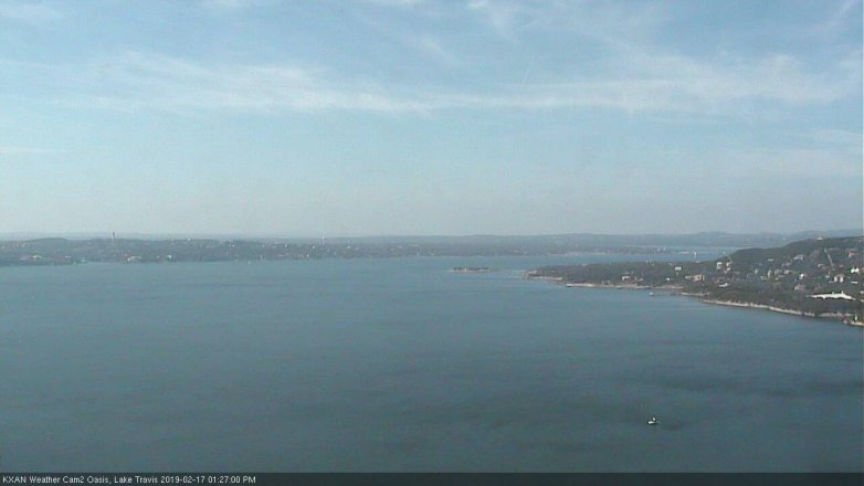 Lake Travis webcam, February 17, 2019 12:30 PM CT