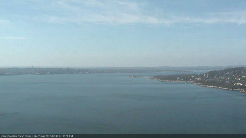 Lake Travis webcam, February 17, 2019 12:35 PM CT