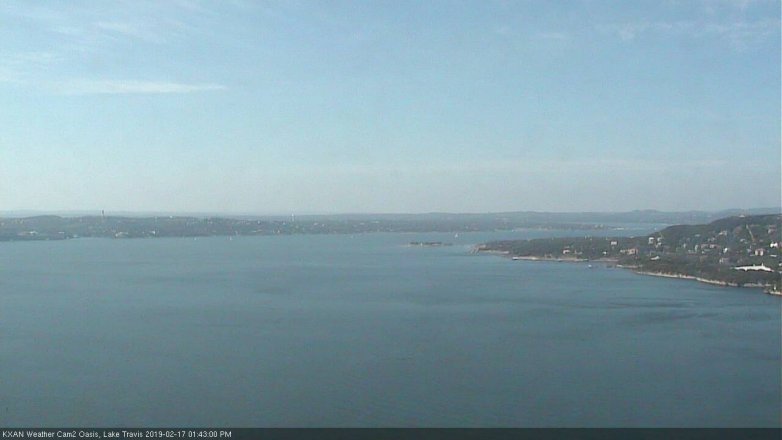 Lake Travis webcam, February 17, 2019 12:45 PM CT