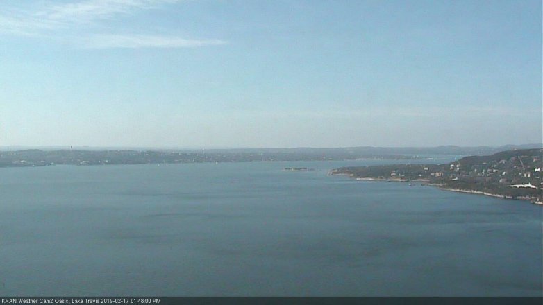 Lake Travis webcam, February 17, 2019 12:50 PM CT