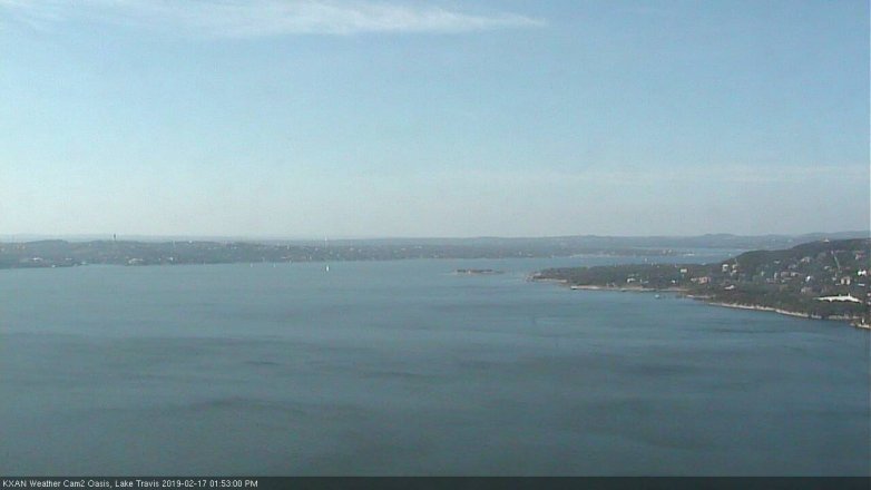 Lake Travis webcam, February 17, 2019 12:55 PM CT