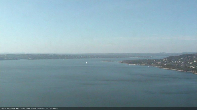Lake Travis webcam, February 17, 2019 1:00 PM CT