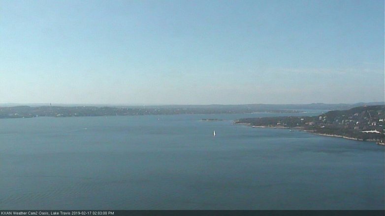 Lake Travis webcam, February 17, 2019 1:05 PM CT