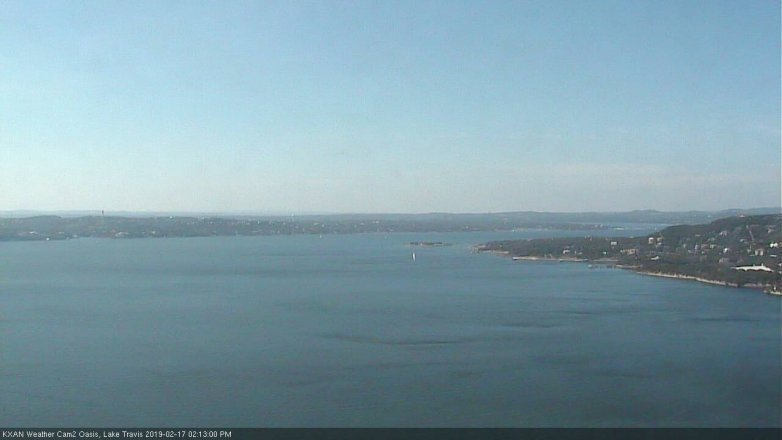 Lake Travis webcam, February 17, 2019 1:15 PM CT