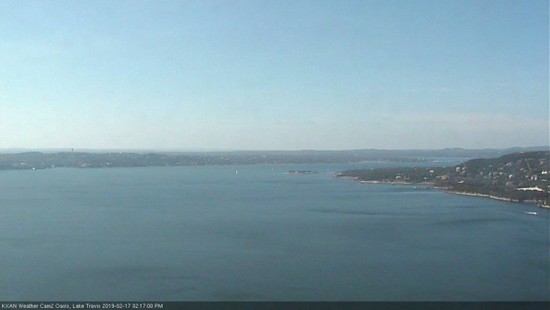 Lake Travis webcam, February 17, 2019 1:20 PM CT