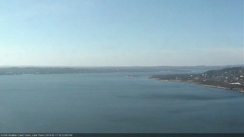 Lake Travis webcam, February 17, 2019 1:25 PM CT