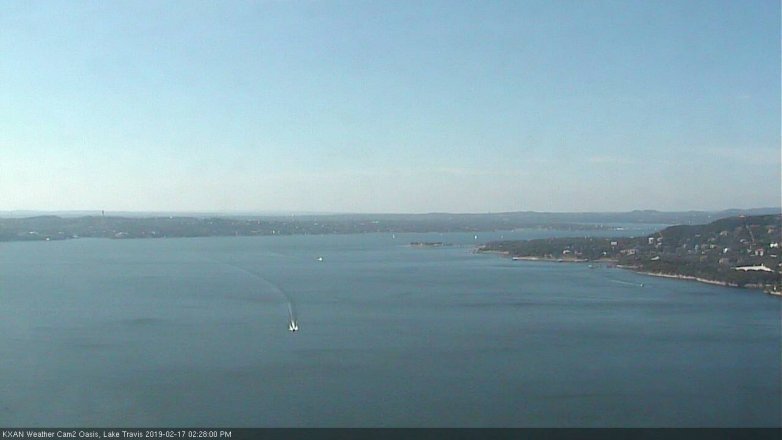 Lake Travis webcam, February 17, 2019 1:30 PM CT