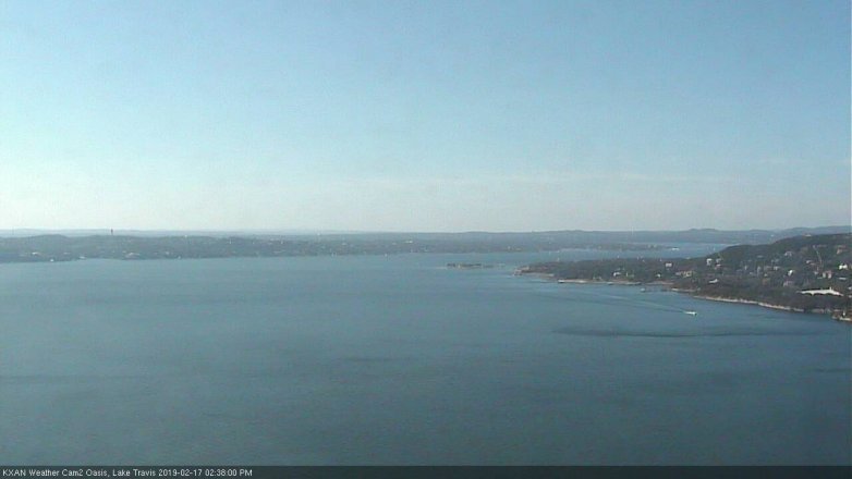 Lake Travis webcam, February 17, 2019 1:40 PM CT