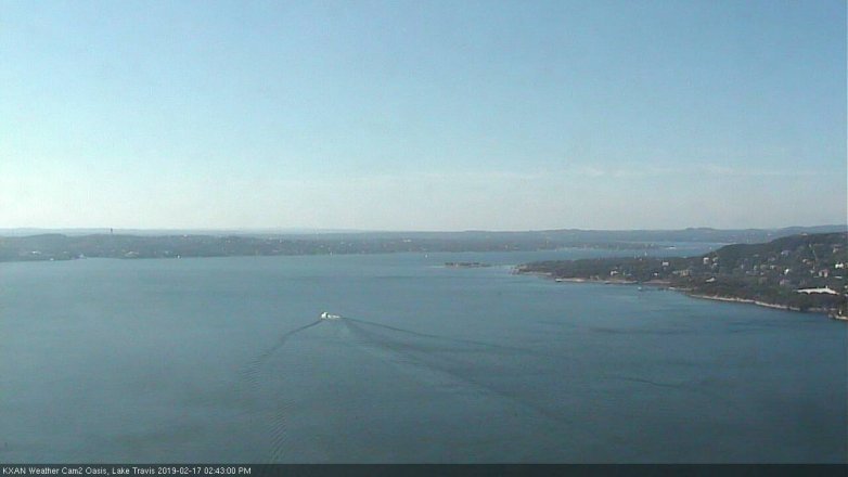 Lake Travis webcam, February 17, 2019 1:45 PM CT