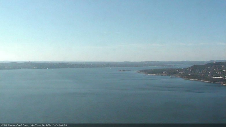 Lake Travis webcam, February 17, 2019 1:50 PM CT