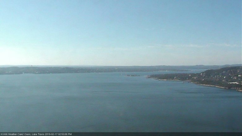 Lake Travis webcam, February 17, 2019 1:55 PM CT