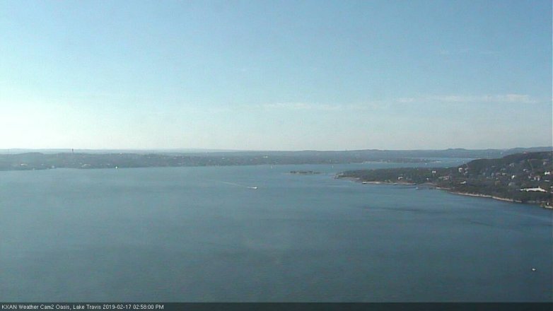 Lake Travis webcam, February 17, 2019 2:00 PM CT