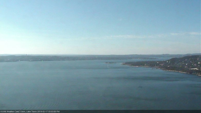 Lake Travis webcam, February 17, 2019 2:05 PM CT