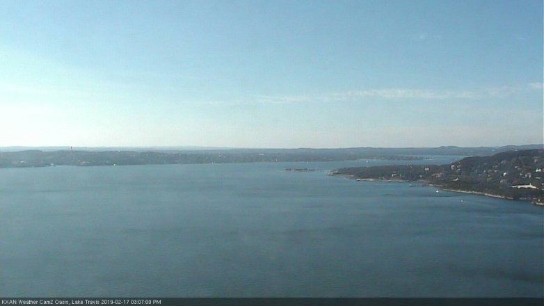 Lake Travis webcam, February 17, 2019 2:10 PM CT