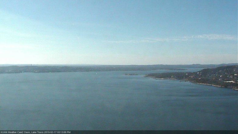 Lake Travis webcam, February 17, 2019 2:15 PM CT