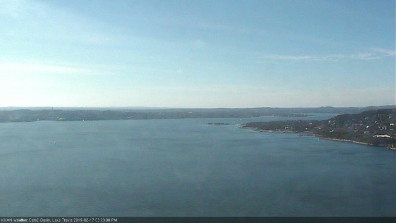 Lake Travis webcam, February 17, 2019 2:25 PM CT