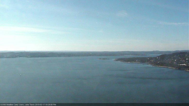 Lake Travis webcam, February 17, 2019 2:30 PM CT