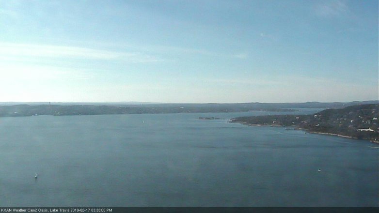Lake Travis webcam, February 17, 2019 2:35 PM CT