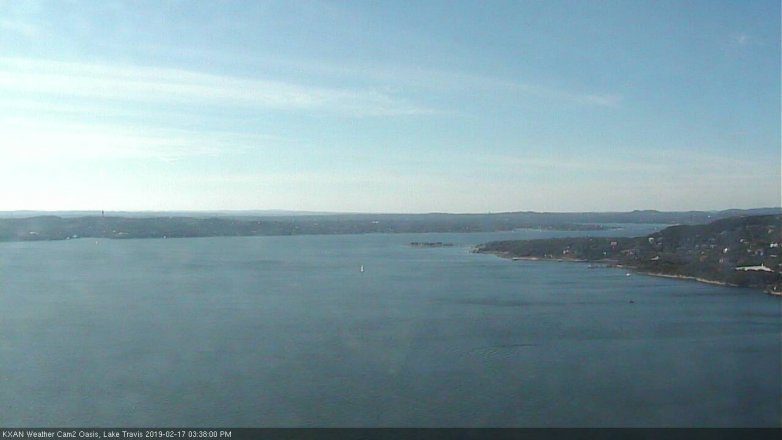 Lake Travis webcam, February 17, 2019 2:40 PM CT