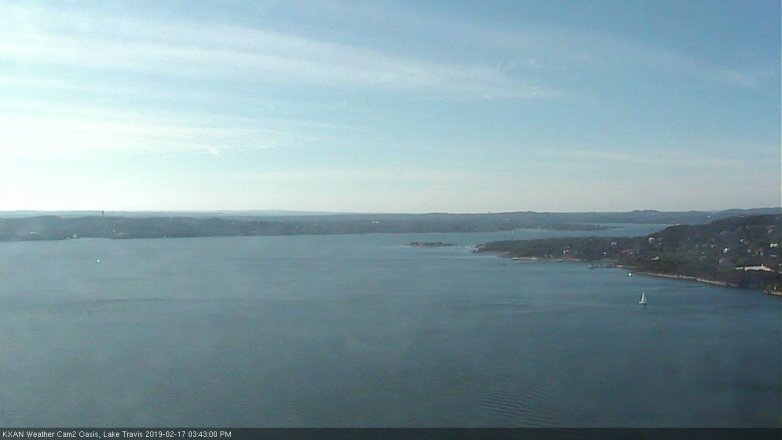 Lake Travis webcam, February 17, 2019 2:45 PM CT