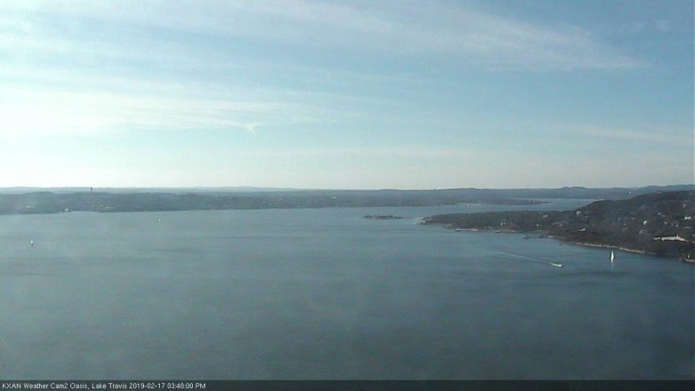 Lake Travis webcam, February 17, 2019 2:50 PM CT