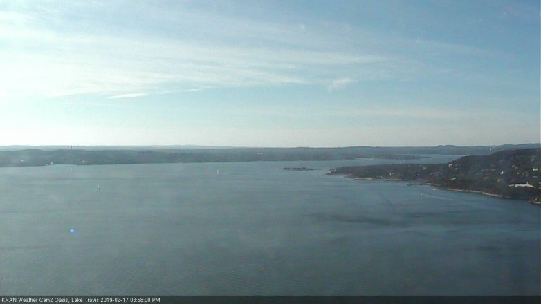 Lake Travis webcam, February 17, 2019 3:00 PM CT