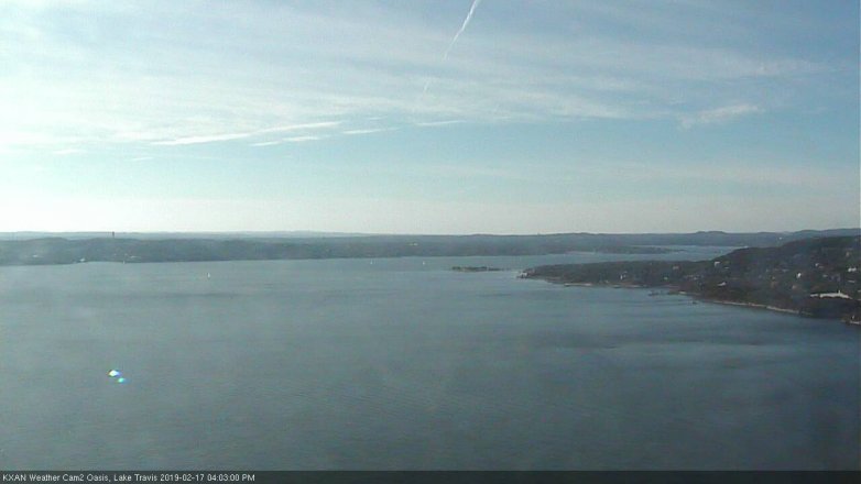 Lake Travis webcam, February 17, 2019 3:05 PM CT