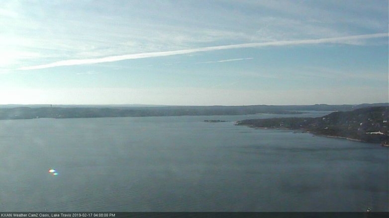 Lake Travis webcam, February 17, 2019 3:10 PM CT