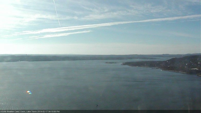 Lake Travis webcam, February 17, 2019 3:20 PM CT